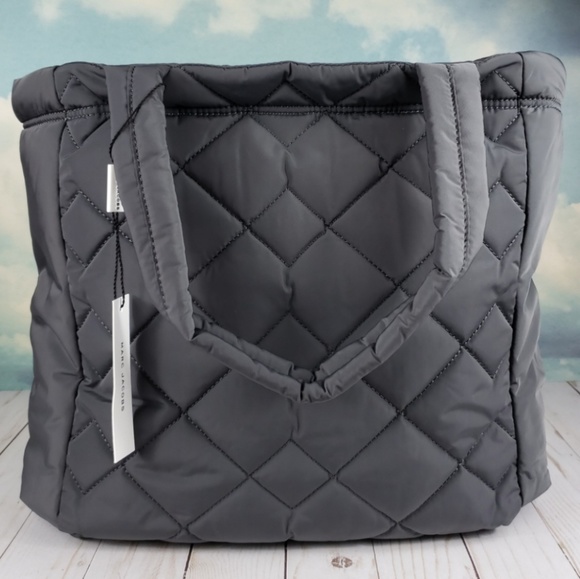 Marc Jacobs Quilted Nylon Tote Dark Grey - Picture 3 of 8